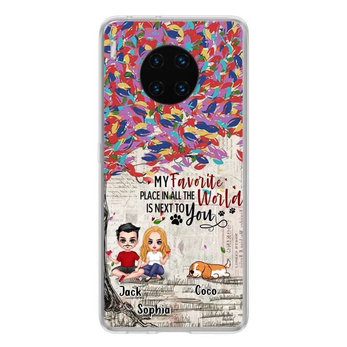 Custom Personalized Couple And Dogs Phone Case - Up to 3 Dogs - Best Gift For Dog Lovers - You And Me & The Dogs - Case For Xiaomi/Huawei/Oppo