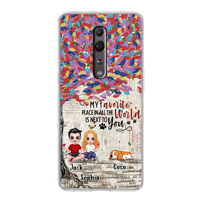 Custom Personalized Couple And Dogs Phone Case - Up to 3 Dogs - Best Gift For Dog Lovers - You And Me & The Dogs - Case For Xiaomi/Huawei/Oppo