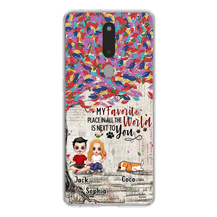 Custom Personalized Couple And Dogs Phone Case - Up to 3 Dogs - Best Gift For Dog Lovers - You And Me & The Dogs - Case For Xiaomi/Huawei/Oppo