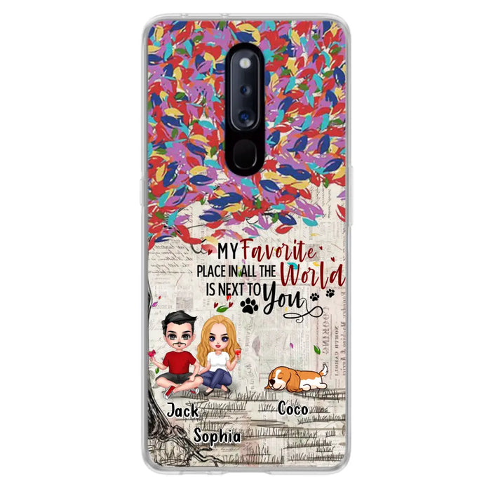 Custom Personalized Couple And Dogs Phone Case - Up to 3 Dogs - Best Gift For Dog Lovers - You And Me & The Dogs - Case For Xiaomi/Huawei/Oppo