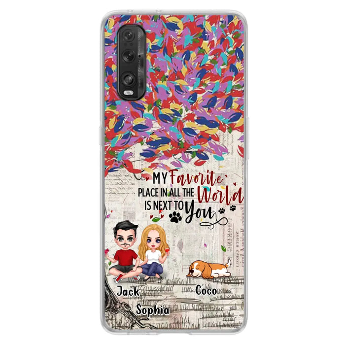 Custom Personalized Couple And Dogs Phone Case - Up to 3 Dogs - Best Gift For Dog Lovers - You And Me & The Dogs - Case For Xiaomi/Huawei/Oppo