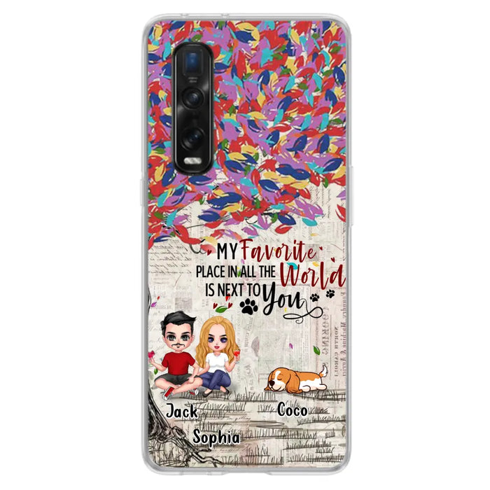 Custom Personalized Couple And Dogs Phone Case - Up to 3 Dogs - Best Gift For Dog Lovers - You And Me & The Dogs - Case For Xiaomi/Huawei/Oppo