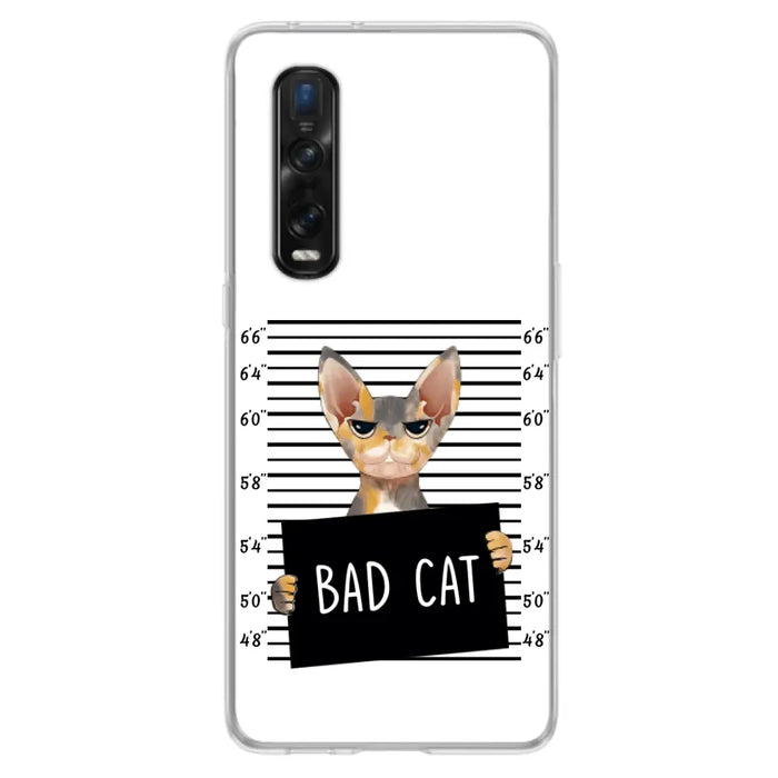 Custom Personalized Bad Cat Phone Case - Upto 2 Cats - Gift Idea For Cat Lover - Yes, We're Aware Of How Obnoxious - Case For Xiaomi, Oppo And Huawei