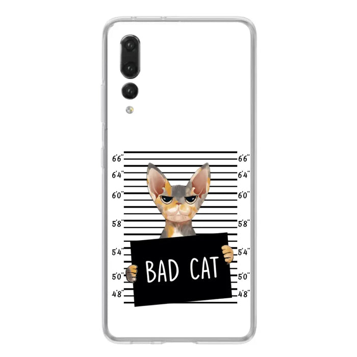 Custom Personalized Bad Cat Phone Case - Upto 2 Cats - Gift Idea For Cat Lover - Yes, We're Aware Of How Obnoxious - Case For Xiaomi, Oppo And Huawei