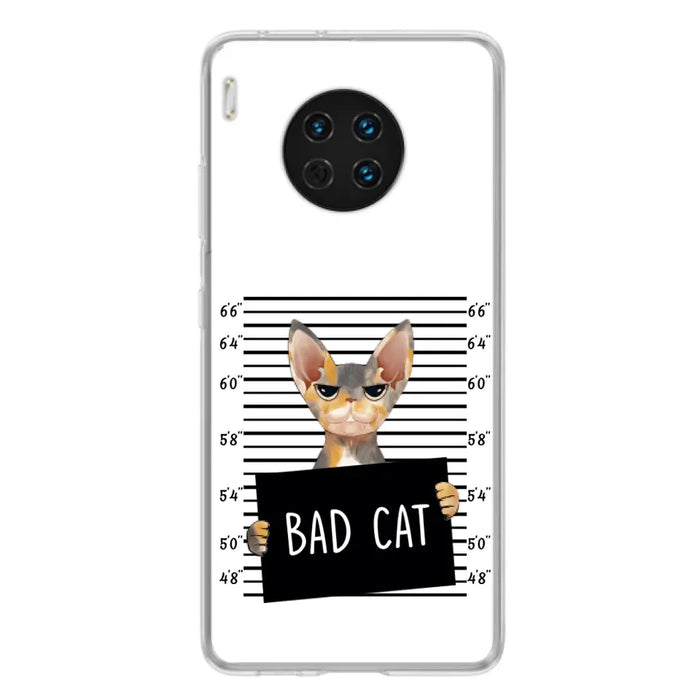 Custom Personalized Bad Cat Phone Case - Upto 2 Cats - Gift Idea For Cat Lover - Yes, We're Aware Of How Obnoxious - Case For Xiaomi, Oppo And Huawei