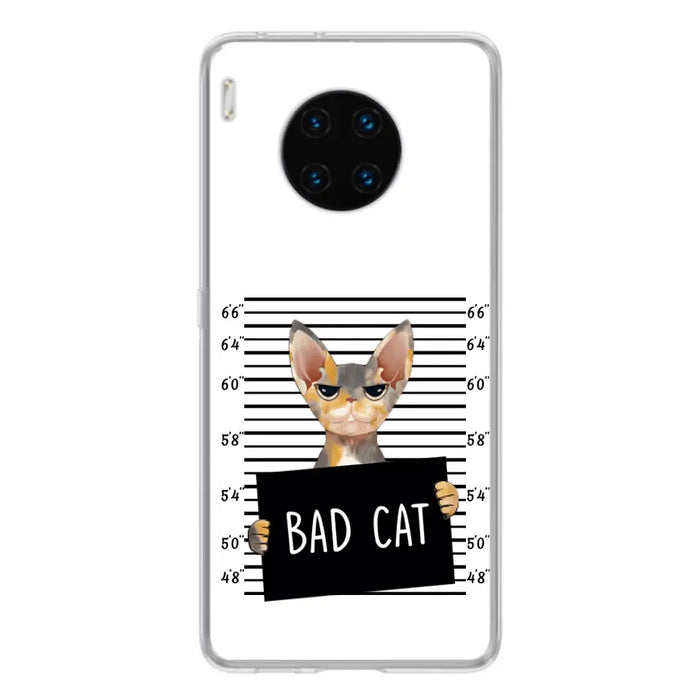 Custom Personalized Bad Cat Phone Case - Upto 2 Cats - Gift Idea For Cat Lover - Yes, We're Aware Of How Obnoxious - Case For Xiaomi, Oppo And Huawei