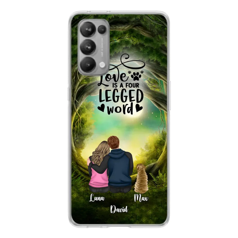 Personalized Couple And Dogs Phone Case - Couple With Up to 5 Dogs - Gift Idea For Couple/Dog Lover - Case For Xiaomi/Huawei/Oppo