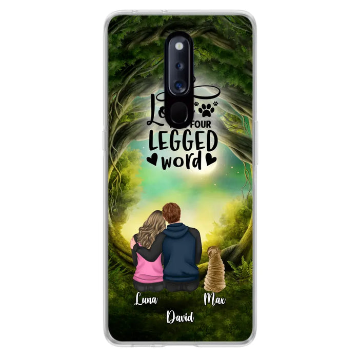 Custom Personalized Couple And Dogs Phone Case - Couple With Upto 5 Dogs - Gift Idea For Couple/Dog Lover - Case For Xiaomi/Huawei/Oppo