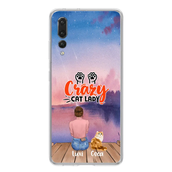 Custom Personalized Cat Mom Phone Case - Upto 5 Cats - Gift Idea For Cat Lover - Best Cat Mom Ever - Case For Xiaomi, Oppo And Huawei