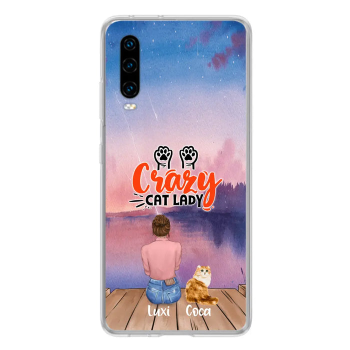 Custom Personalized Cat Mom Phone Case - Upto 5 Cats - Gift Idea For Cat Lover - Best Cat Mom Ever - Case For Xiaomi, Oppo And Huawei