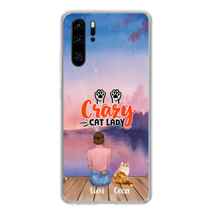 Custom Personalized Cat Mom Phone Case - Upto 5 Cats - Gift Idea For Cat Lover - Best Cat Mom Ever - Case For Xiaomi, Oppo And Huawei