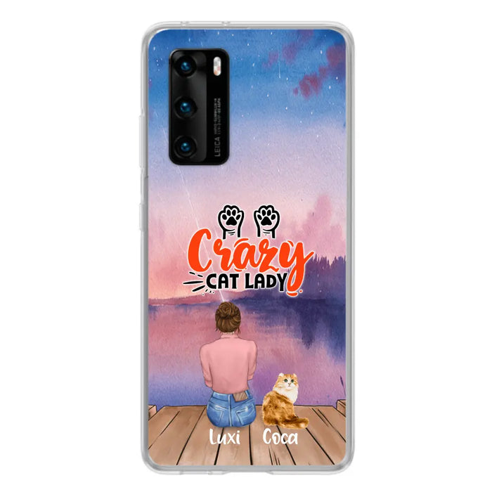 Custom Personalized Cat Mom Phone Case - Upto 5 Cats - Gift Idea For Cat Lover - Best Cat Mom Ever - Case For Xiaomi, Oppo And Huawei