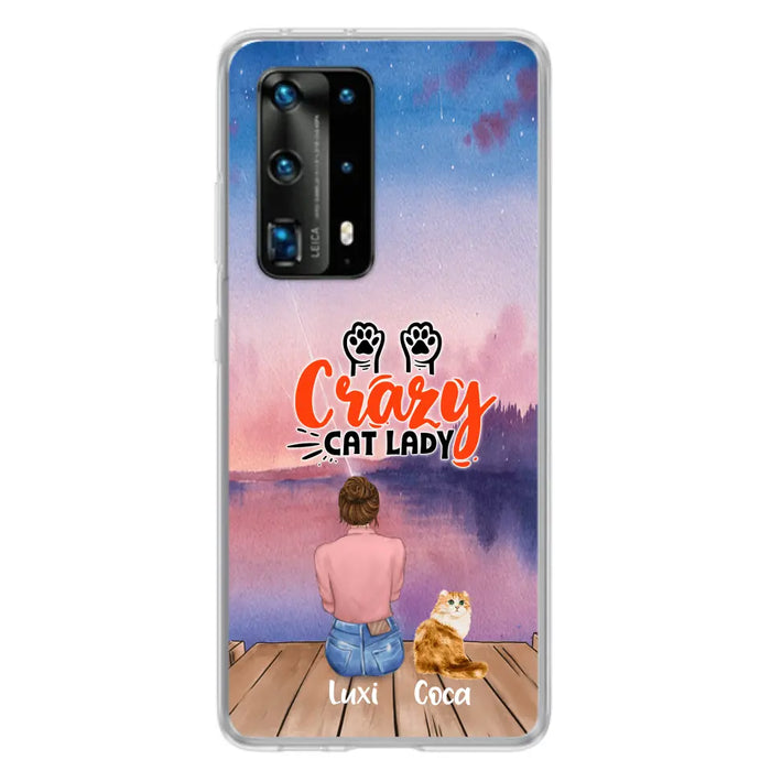 Custom Personalized Cat Mom Phone Case - Upto 5 Cats - Gift Idea For Cat Lover - Best Cat Mom Ever - Case For Xiaomi, Oppo And Huawei