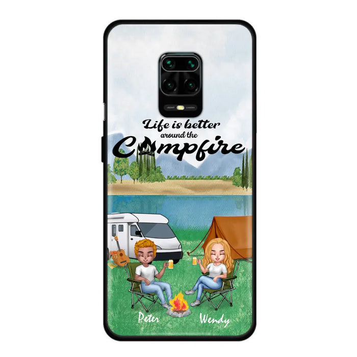 Personalized Camping Couple With Dog Phone Case - Couple With Upto 3 Dogs - Gift Idea For Dog/ Camping Lover - Let's Be Adventurers - Case For Xiaomi, Oppo And Huawei