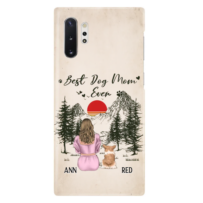 Custom Personalized Dog Mom Phone Case - Upto 4 Dogs - Mother's Day Gift Idea Dog Lovers - Best Dog Mom Ever - Case For iPhone/Samsung