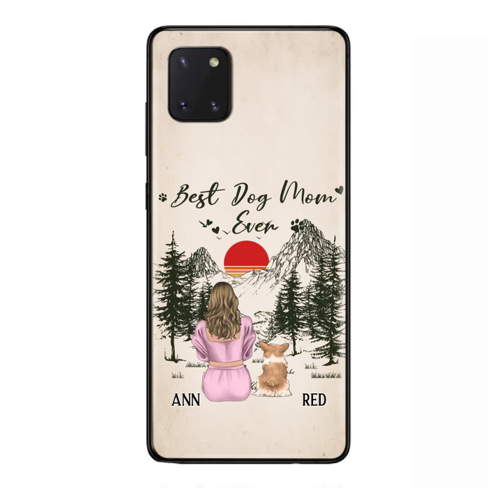 Custom Personalized Dog Mom Phone Case - Upto 4 Dogs - Mother's Day Gift Idea Dog Lovers - Best Dog Mom Ever - Case For iPhone/Samsung