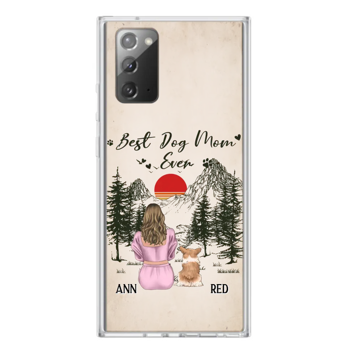 Custom Personalized Dog Mom Phone Case - Upto 4 Dogs - Mother's Day Gift Idea Dog Lovers - Best Dog Mom Ever - Case For iPhone/Samsung