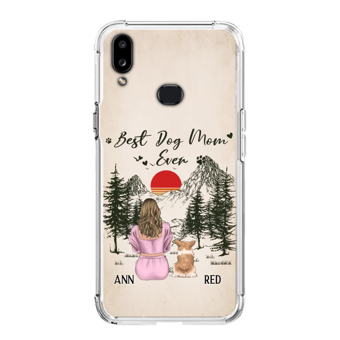 Custom Personalized Dog Mom Phone Case - Upto 4 Dogs - Mother's Day Gift Idea Dog Lovers - Best Dog Mom Ever - Case For iPhone/Samsung