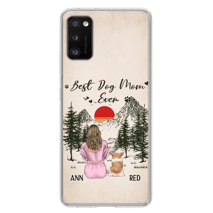 Custom Personalized Dog Mom Phone Case - Upto 4 Dogs - Mother's Day Gift Idea Dog Lovers - Best Dog Mom Ever - Case For iPhone/Samsung