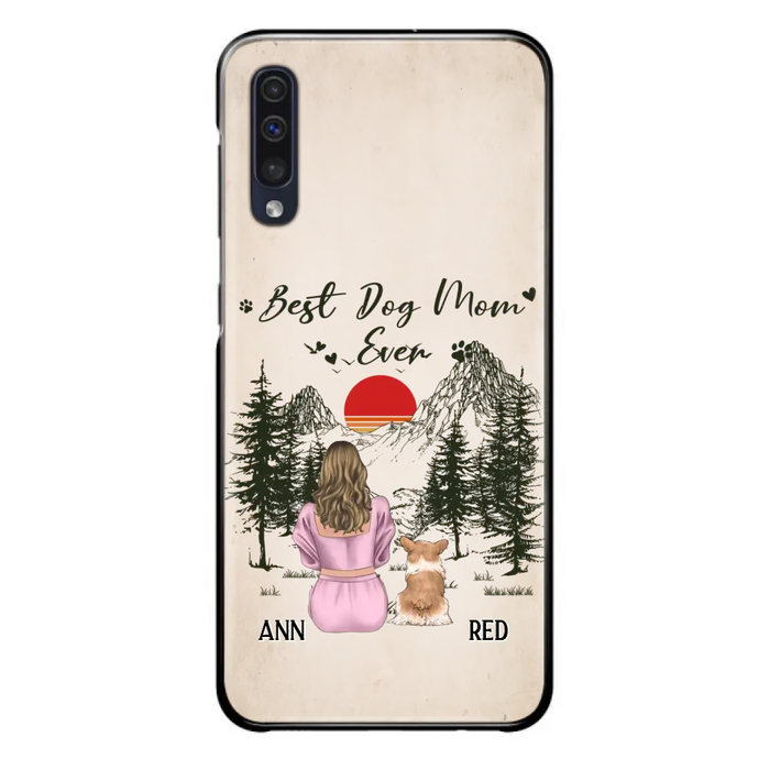 Custom Personalized Dog Mom Phone Case - Upto 4 Dogs - Mother's Day Gift Idea Dog Lovers - Best Dog Mom Ever - Case For iPhone/Samsung