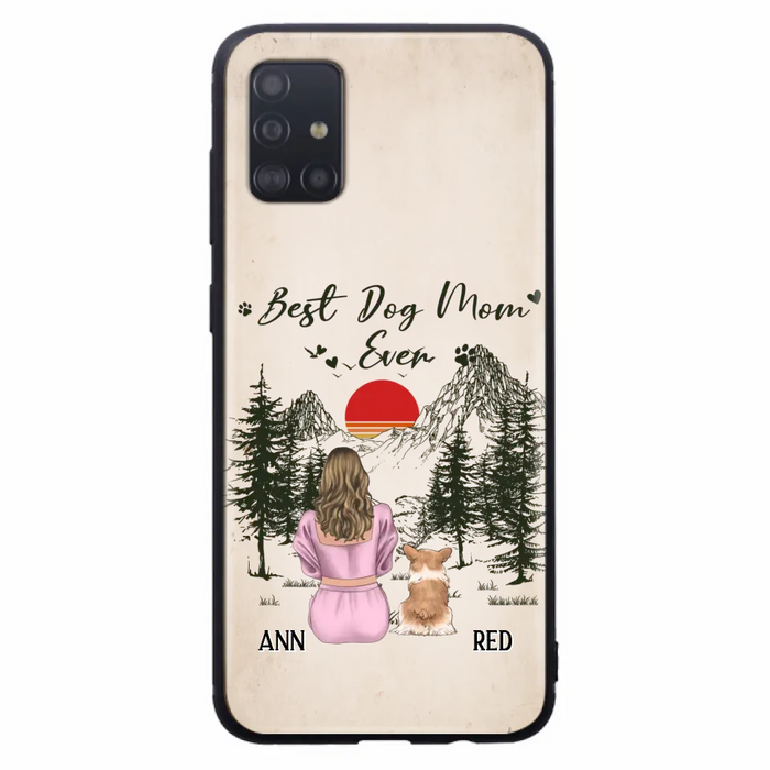 Custom Personalized Dog Mom Phone Case - Upto 4 Dogs - Mother's Day Gift Idea Dog Lovers - Best Dog Mom Ever - Case For iPhone/Samsung