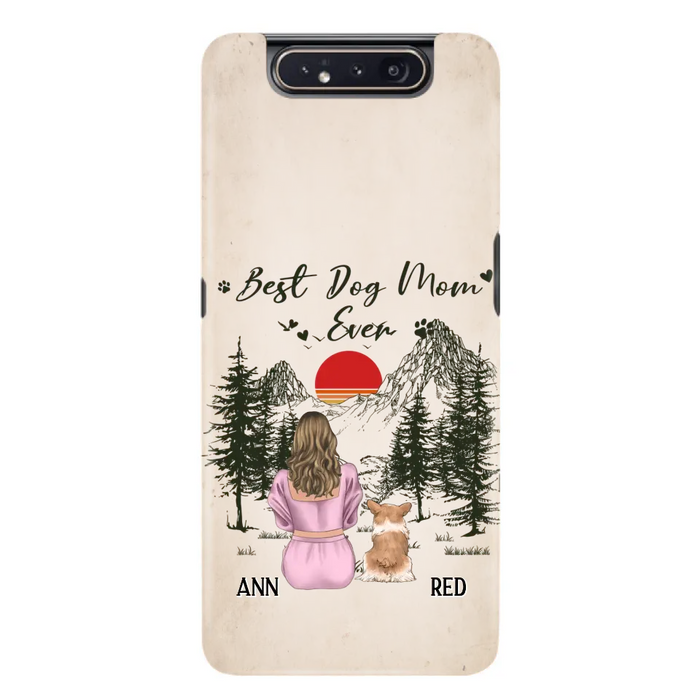 Custom Personalized Dog Mom Phone Case - Upto 4 Dogs - Mother's Day Gift Idea Dog Lovers - Best Dog Mom Ever - Case For iPhone/Samsung