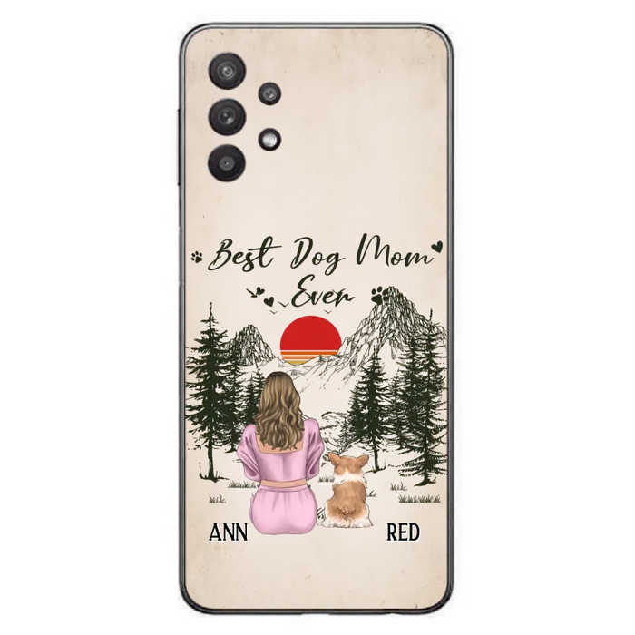 Custom Personalized Dog Mom Phone Case - Upto 4 Dogs - Mother's Day Gift Idea Dog Lovers - Best Dog Mom Ever - Case For iPhone/Samsung