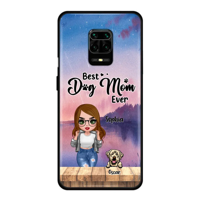 Personalized Dog Mom Chibi Front Phone Case - Gifts For Dog Lover With Up to 4 Dogs - Best Dog Mom Ever - Case For Xiaomi, Oppo And Huawei