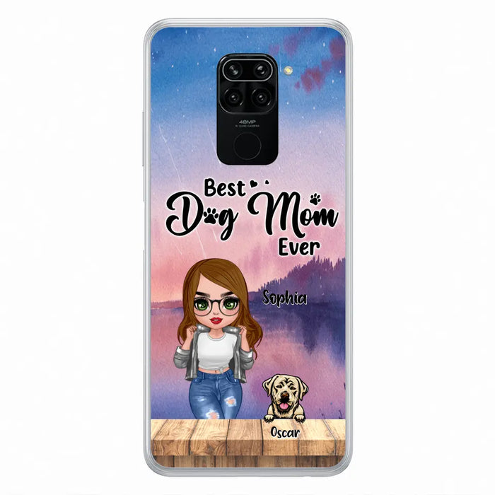 Personalized Dog Mom Chibi Front Phone Case - Gifts For Dog Lover With Up to 4 Dogs - Best Dog Mom Ever - Case For Xiaomi, Oppo And Huawei