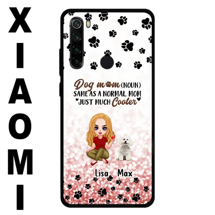 Custom Personalized Dog Mom Phone Case - Upto 6 Dogs - Best Gift For Dog Lover - Crazy Dog Mom - Case For Xiaomi/Huawei/Oppo