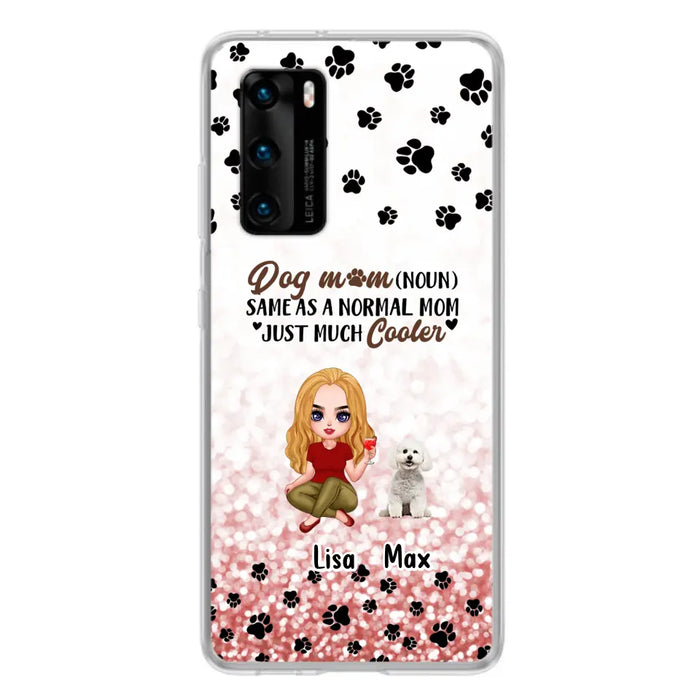 Custom Personalized Dog Mom Phone Case - Upto 6 Dogs - Best Gift For Dog Lover - Crazy Dog Mom - Case For Xiaomi/Huawei/Oppo