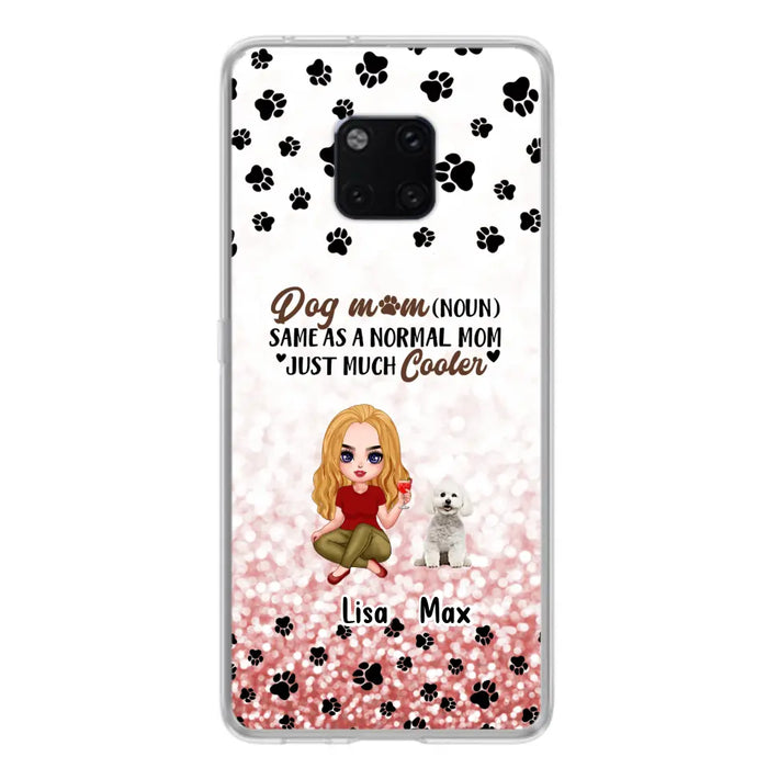 Custom Personalized Dog Mom Phone Case - Upto 6 Dogs - Best Gift For Dog Lover - Crazy Dog Mom - Case For Xiaomi/Huawei/Oppo