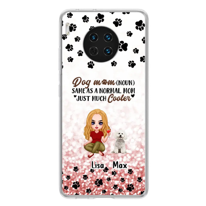 Custom Personalized Dog Mom Phone Case - Upto 6 Dogs - Best Gift For Dog Lover - Crazy Dog Mom - Case For Xiaomi/Huawei/Oppo