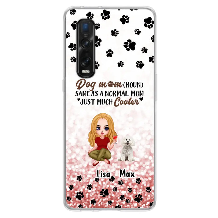 Custom Personalized Dog Mom Phone Case - Upto 6 Dogs - Best Gift For Dog Lover - Crazy Dog Mom - Case For Xiaomi/Huawei/Oppo