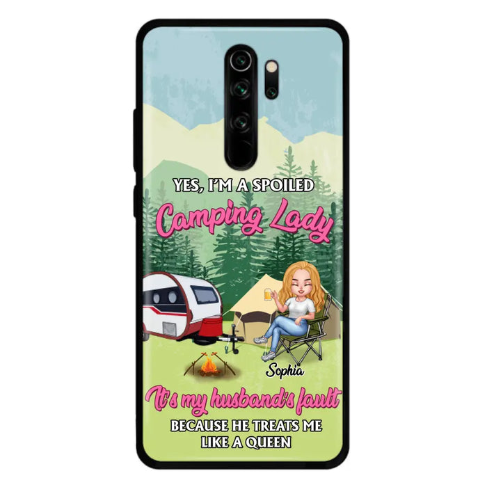 Custom Personalized Camping Lady Phone Case -  Gift Idea For Camping Lovers - Cases For Xiaomi/Huawei/Oppo