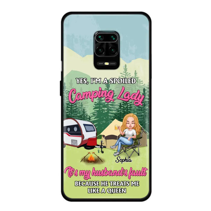 Custom Personalized Camping Lady Phone Case -  Gift Idea For Camping Lovers - Cases For Xiaomi/Huawei/Oppo