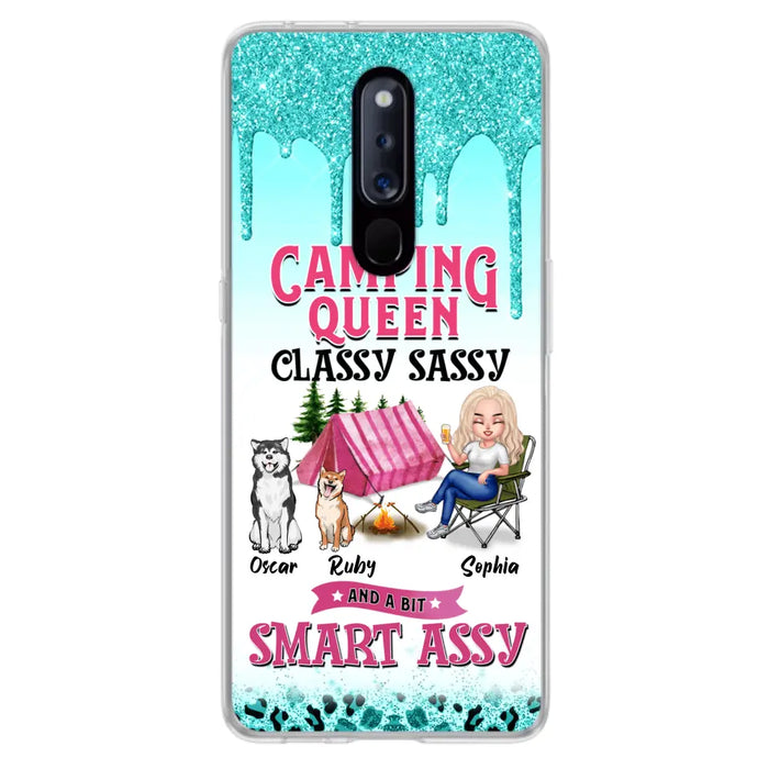 Custom Personalized Camping Huawei/Oppo/Xiaomi Case - Gift for Camping Lovers, Dog Mom - Camping Queen Dog Mom - Up to 2 Dogs - Camping Queen classy sassy and a bit smart