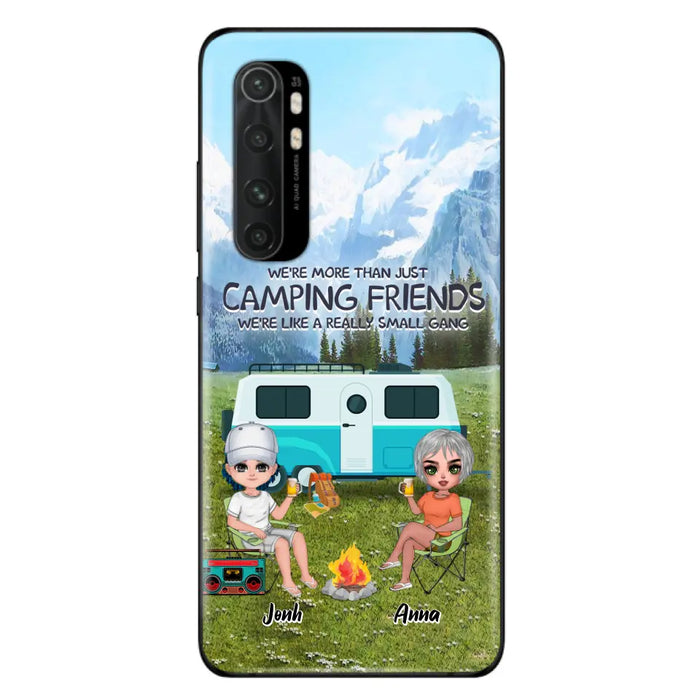 Custom Personalized Mountain Camping Friends Phone Case - Upto 8 People - Best Gift For Camping Lovers - Case For Xiaomi, Oppo And Huawei