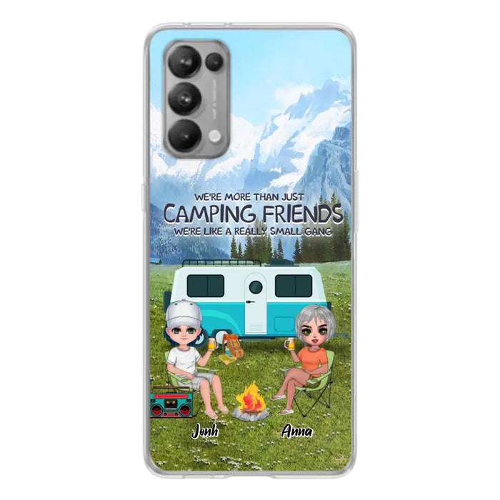 Custom Personalized Mountain Camping Friends Phone Case - Upto 8 People - Best Gift For Camping Lovers - Case For Xiaomi, Oppo And Huawei