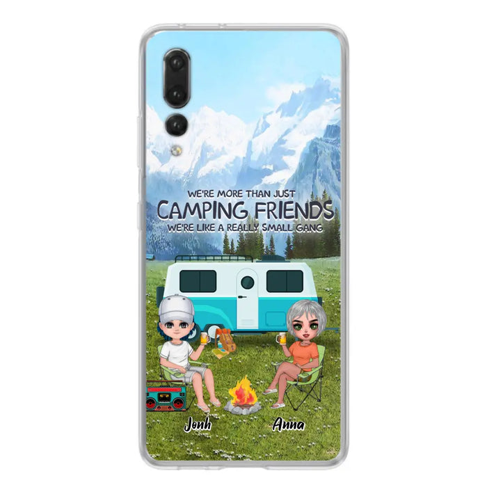 Custom Personalized Mountain Camping Friends Phone Case - Upto 8 People - Best Gift For Camping Lovers - Case For Xiaomi, Oppo And Huawei