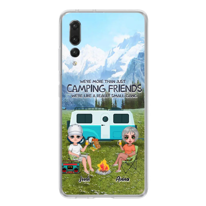 Custom Personalized Mountain Camping Friends Phone Case - Upto 8 People - Best Gift For Camping Lovers - Case For Xiaomi, Oppo And Huawei