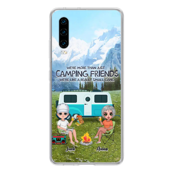 Custom Personalized Mountain Camping Friends Phone Case - Upto 8 People - Best Gift For Camping Lovers - Case For Xiaomi, Oppo And Huawei