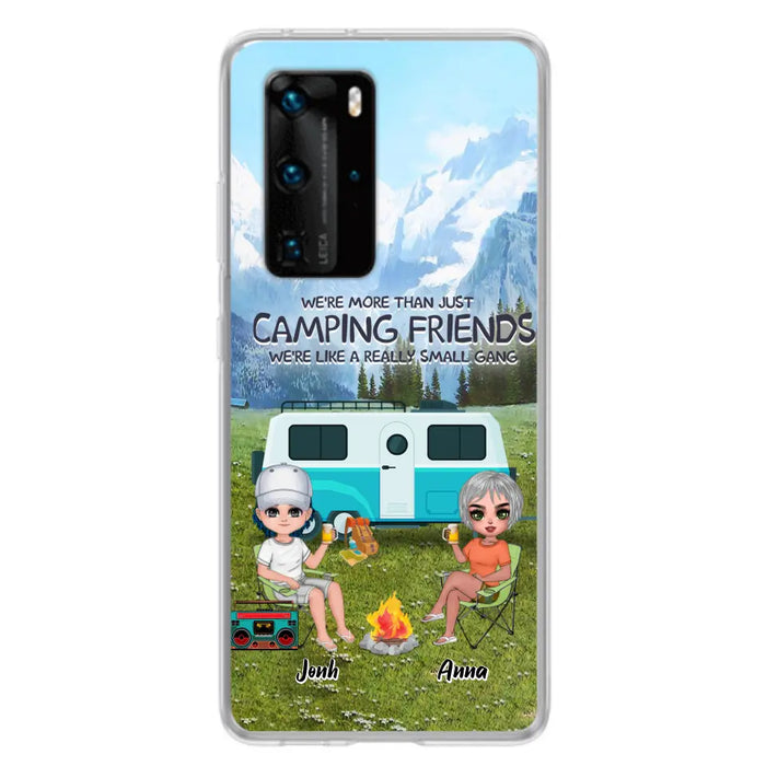 Custom Personalized Mountain Camping Friends Phone Case - Upto 8 People - Best Gift For Camping Lovers - Case For Xiaomi, Oppo And Huawei