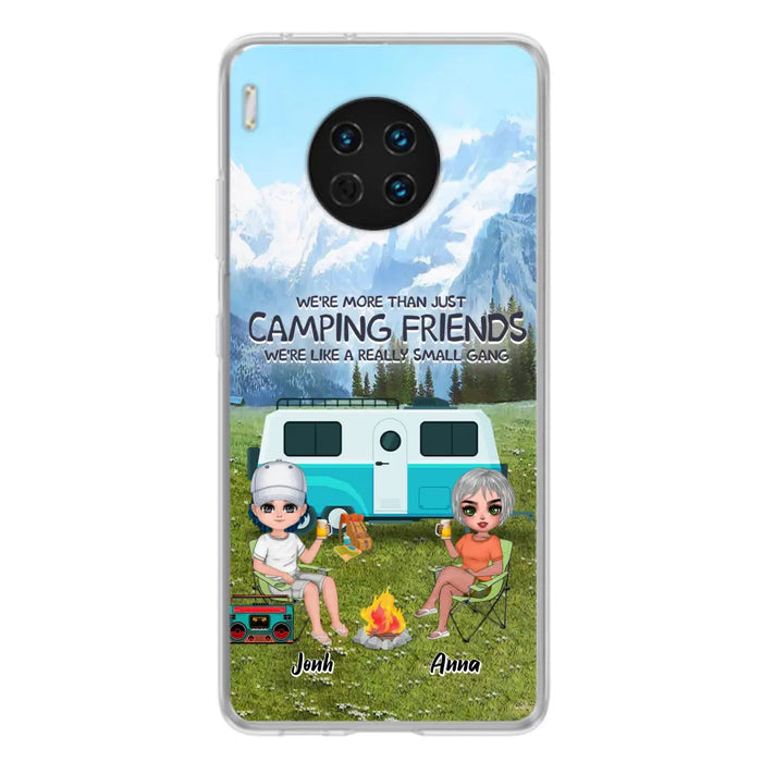 Custom Personalized Mountain Camping Friends Phone Case - Upto 8 People - Best Gift For Camping Lovers - Case For Xiaomi, Oppo And Huawei