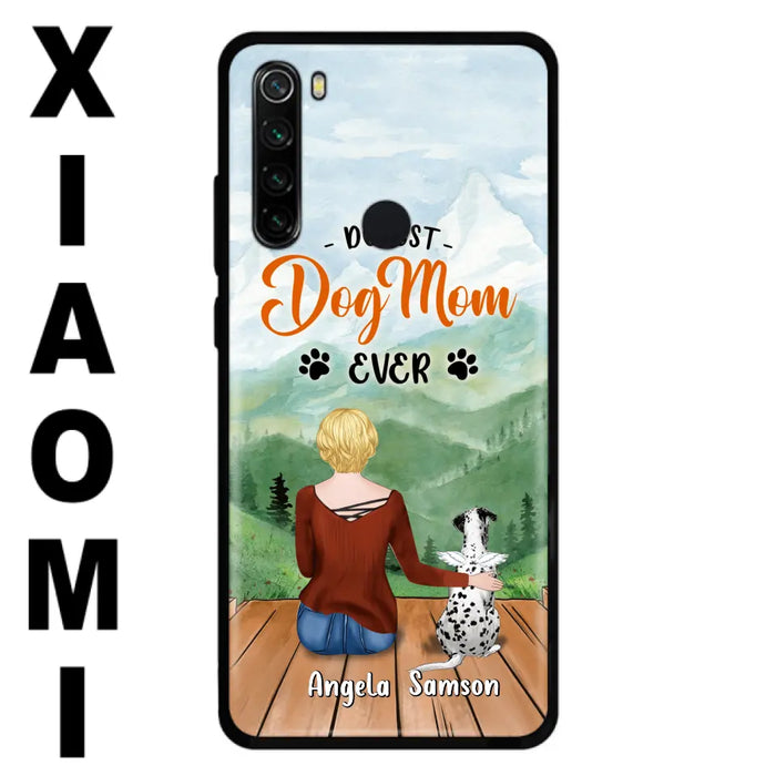 Custom Personalized Dog Mom Phone Case - Upto 5 Dogs - Gift Idea For Dog Lovers  - Dopest Dog Mom Ever - Case For Huawei/Xiaomi/Oppo