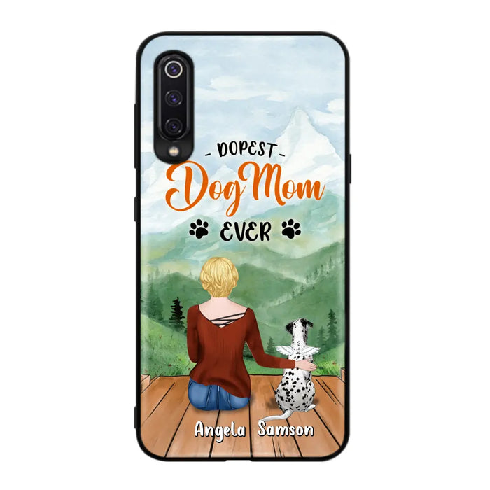 Custom Personalized Dog Mom Phone Case - Upto 5 Dogs - Gift Idea For Dog Lovers  - Dopest Dog Mom Ever - Case For Huawei/Xiaomi/Oppo