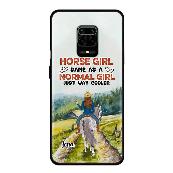 Custom Personalized Horse Girl Phone Case - Upto 3 People - Gift Idea For Horse Lover - Horse Girl Same As A Normal Girl Just Way Cooler - Case For Xiaomi/Huawei/Oppo