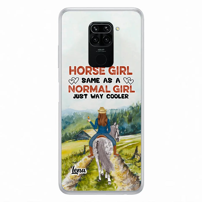 Custom Personalized Horse Girl Phone Case - Upto 3 People - Gift Idea For Horse Lover - Horse Girl Same As A Normal Girl Just Way Cooler - Case For Xiaomi/Huawei/Oppo