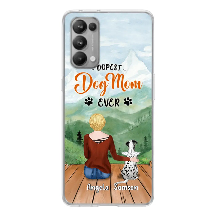 Custom Personalized Dog Mom Phone Case - Upto 5 Dogs - Gift Idea For Dog Lovers  - Dopest Dog Mom Ever - Case For Huawei/Xiaomi/Oppo