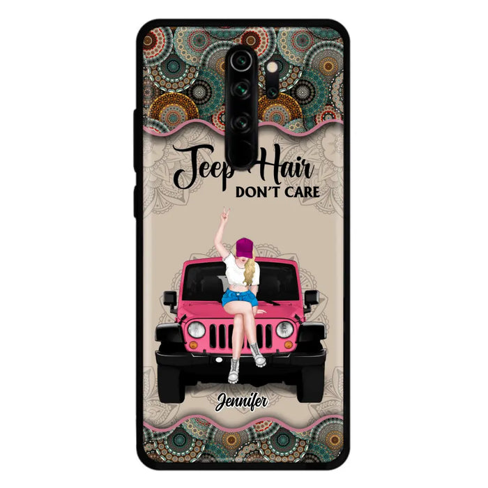 Custom Personalized Off-road Girl Phone Case - Upto 4 Dogs - Gift Idea For Dog/Off-road Lovers - Case for Xiaomi, Huawei & Oppo